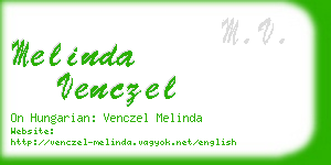 melinda venczel business card